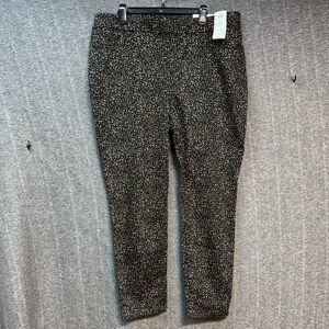 Chico's Black and Tan Speckle Jegging Pants